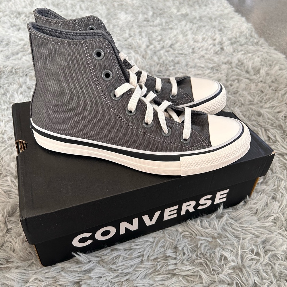 Converse Charcoal High-Top Sneakers